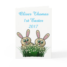 Cartão de Páscoa de 1 rua.