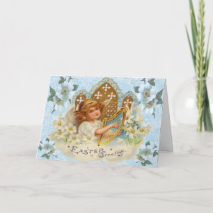 Festividades Cartão de Páscoa de Anjo Religioso