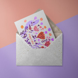 Festividades Cartão de Páscoa de flores de retrô-cúmulo