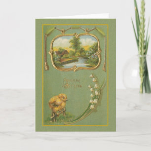 Festividades Cartão de páscoa de Fröhliche Ostern do alemão