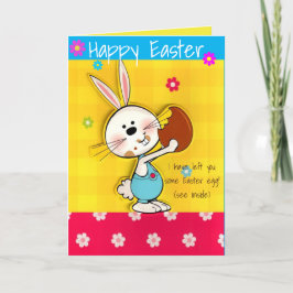 Festividades Cartão de Páscoa Feliz Engraçado Personalizado - C