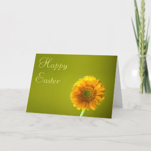 Festividades Cartão de páscoa - flor amarela do Gerbera da