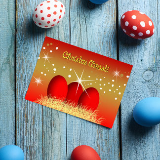 Festividades Cartão de Páscoa grego Christos Anesti