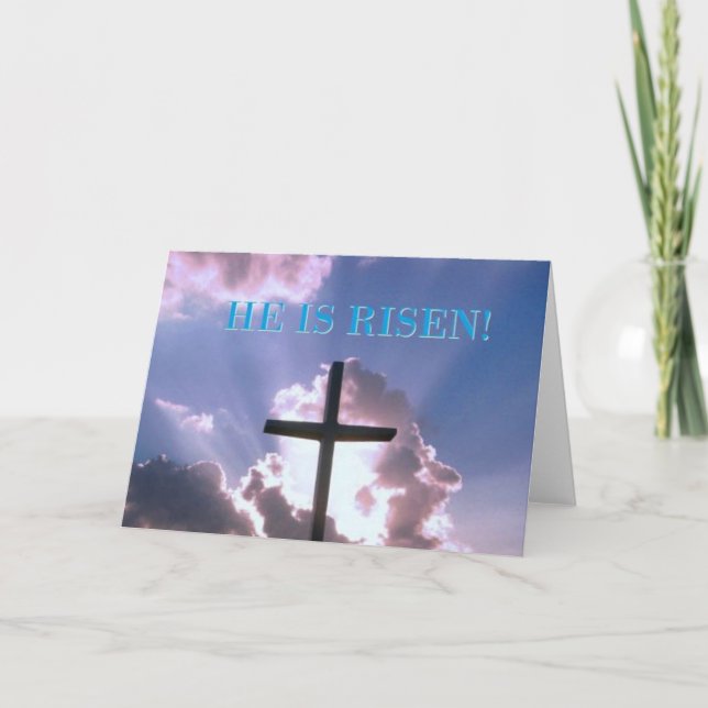 Festividades Cartão de Páscoa Religioso (Frente)