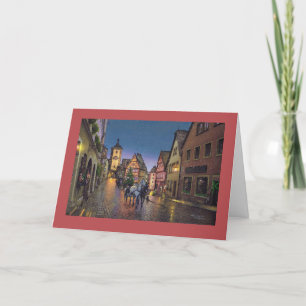 Festividades Cartão de Paul McGehee "Natal em Rothenburg"