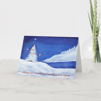Festividades Cartão de Paz de Inverno