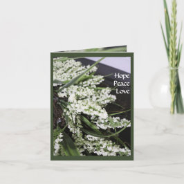 Festividades Cartão de Paz Solstice Winter Wreath