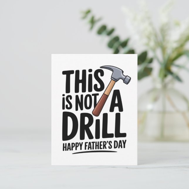 Festividades Cartão de Piada de Pai para o Dia dos Pais para Ma (Em pé/Frente)