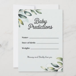 Festividades Cartão de Predicações para Bebês Botânico - Person