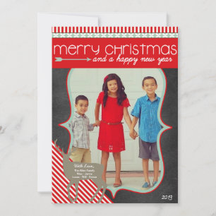 Festividades Cartão de Quadro de Natal Fotográfico