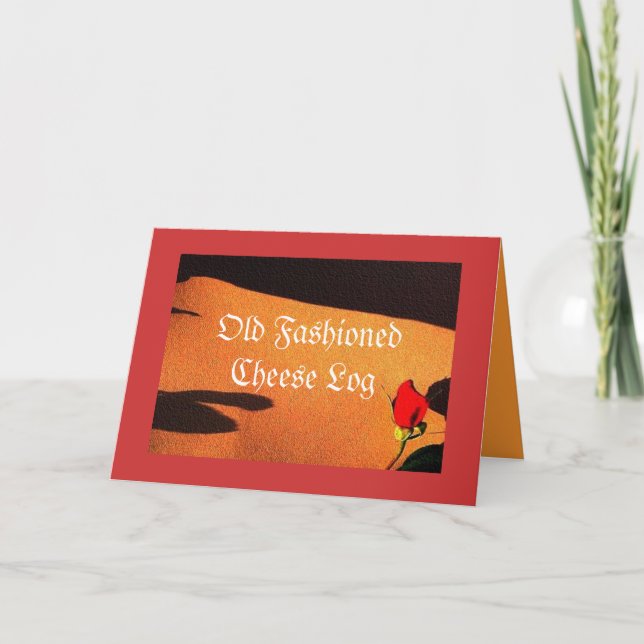 Festividades Cartão de Receita do Registro de Queijo Moçado Ant (Frente)