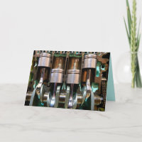 cartão de reconhecimento de pistões de motor de au