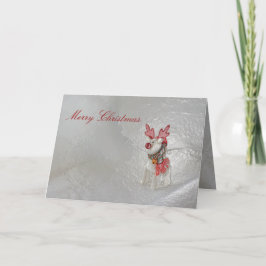 Festividades Cartão de Reindeer de Natal por Janz