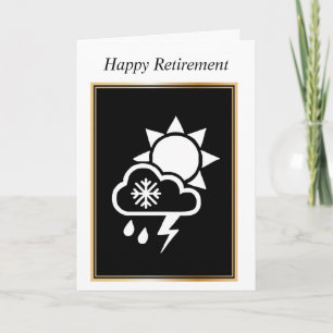 Festividades Cartão de Retirada Meteorologista do meteorologist