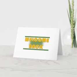 Festividades Cartão de Retorno de Boas-vindas