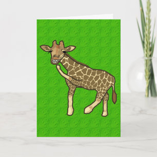Festividades Cartão de riso da chalaça do girafa
