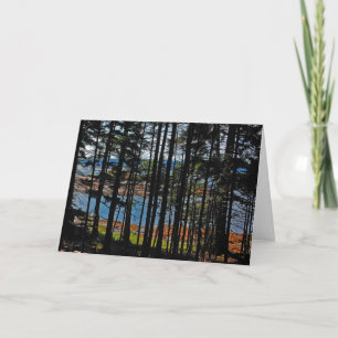 Festividades Cartão De Saída "Nub Through Pines"