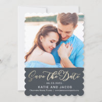 Cartão de Salvar a Data do Casamento de Amor Etern