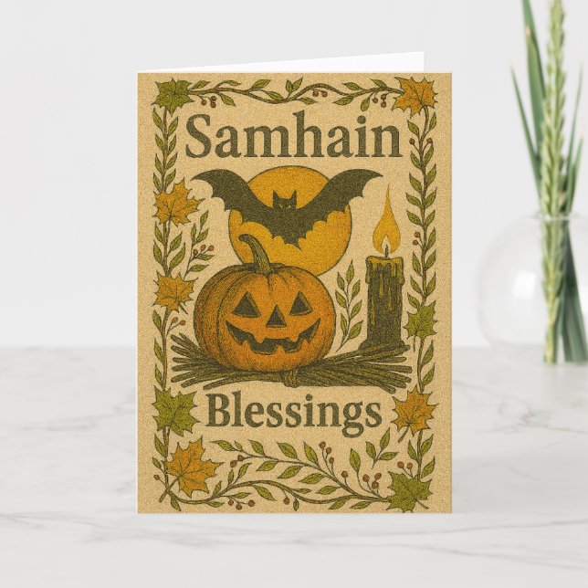 Festividades Cartão de Samhain (Frente)