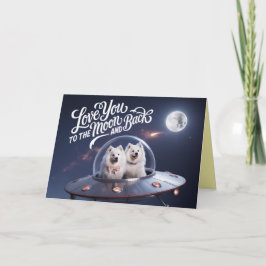 Festividades Cartão de São Valentim de Samoyed