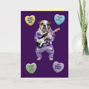 Festividades Cartão de São Valentim do Bulldog Rocker