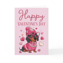 Cartão de São Valentim Maravilhoso do Cachorro Dau