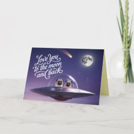 Festividades Cartão de São Valentim Pug