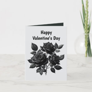Festividades Cartão de São Valentim rosa preto gótico legal adi