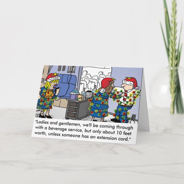 Festividades Cartão de Saudação à Luz de Natal do Atendedor de  (Frente)