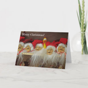 Festividades Cartão de Saudação Adorável de Natal para Galinha!