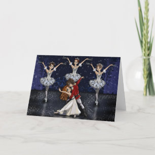 Festividades Cartão de Saudação Anime Nutcracker Snowflakes