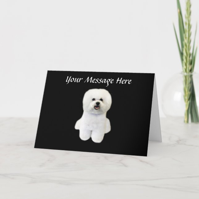 Festividades Cartão de Saudação Bichon (Frente)