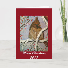 Festividades Cartão de Saudação Cardinho Cozy