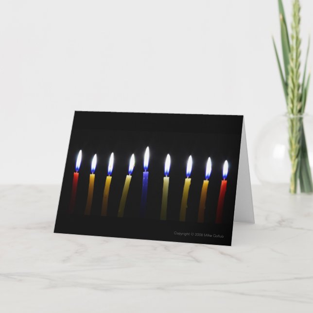 Festividades Cartão de Saudação Chanukah Personalizável do vazi (Frente)