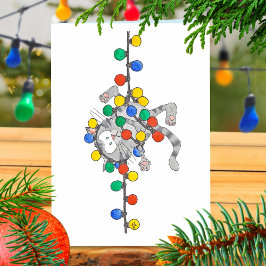 Festividades Cartão de saudação CHRISTMAS gatinho de Nicole Jan