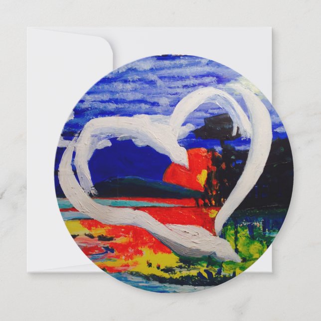 Festividades Cartão de saudação circular (Frente)