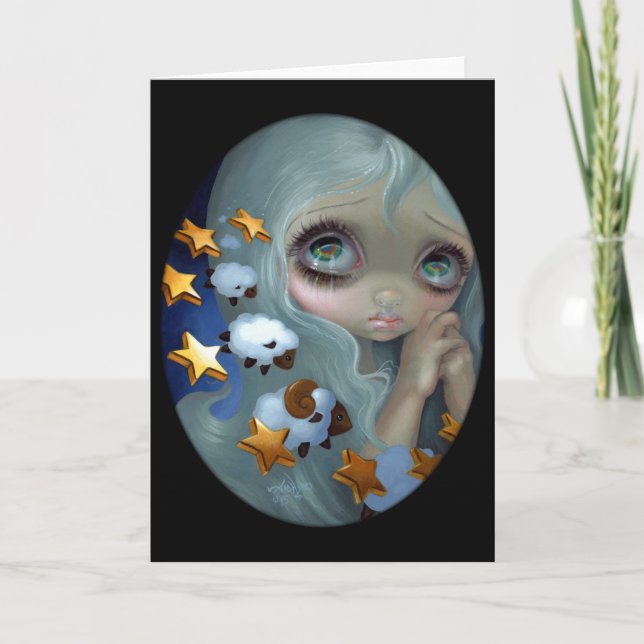 Festividades Cartão de saudação "Contagem de Ovinos" (Frente)