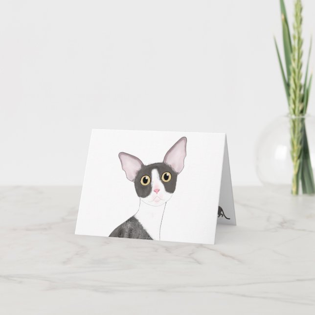 Festividades Cartão de Saudação Cornish Rex (Frente)