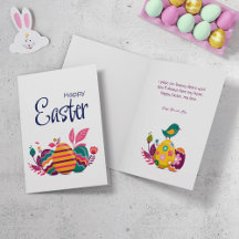 Cartão de saudação da páscoa.