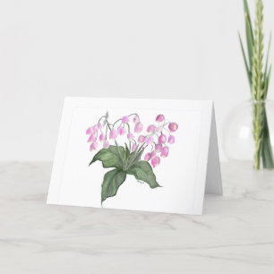 Festividades Cartão de Saudação da Planta Flor da Flor Rosa Del