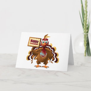 Festividades Cartão de Saudação de Ação de Graças/Turquia