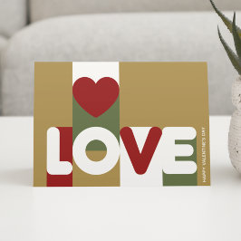 Festividades Cartão de saudação de amor elegante