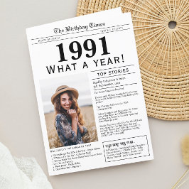 Festividades Cartão de saudação de aniversário do jornal de 199