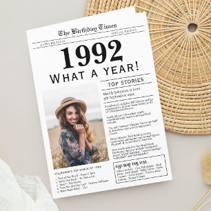 Festividades Cartão de saudação de aniversário do jornal de 199