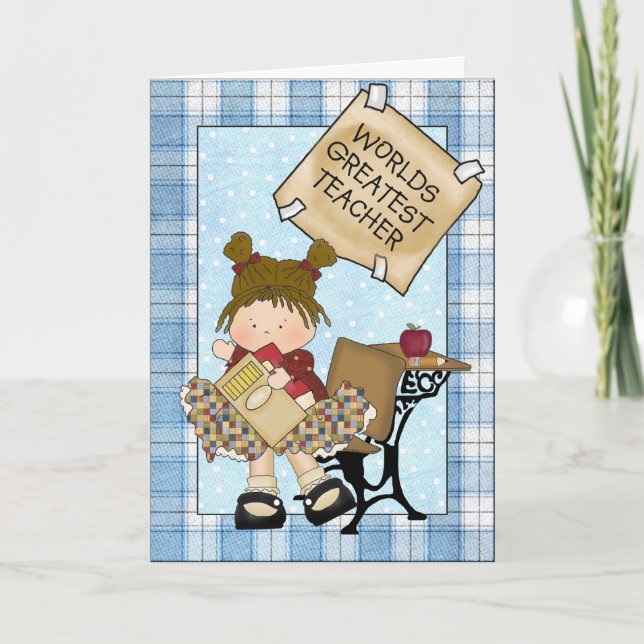 Festividades Cartão de Saudação de Apreciação do Professor Pers (Frente)
