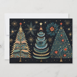 Festividades Cartão de Saudação de Árvore de Natal Festivo