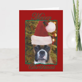 Festividades Cartão de saudação de boxe de Natal