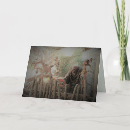 Festividades Cartão de Saudação de Bruxa Assustadora