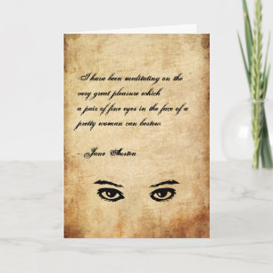 Festividades Cartão de Saudação de Cotação Jane Austen PERSONAL