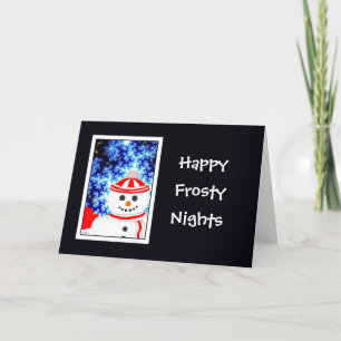 Festividades Cartão de saudação de Design de Neve de FROSTY